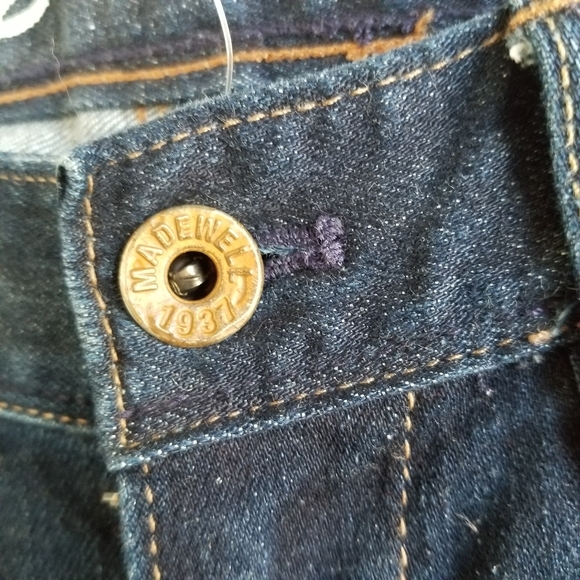 Madewell Rail Straight Dark Wash Jeans, Sz 26 - Picture 6 of 14